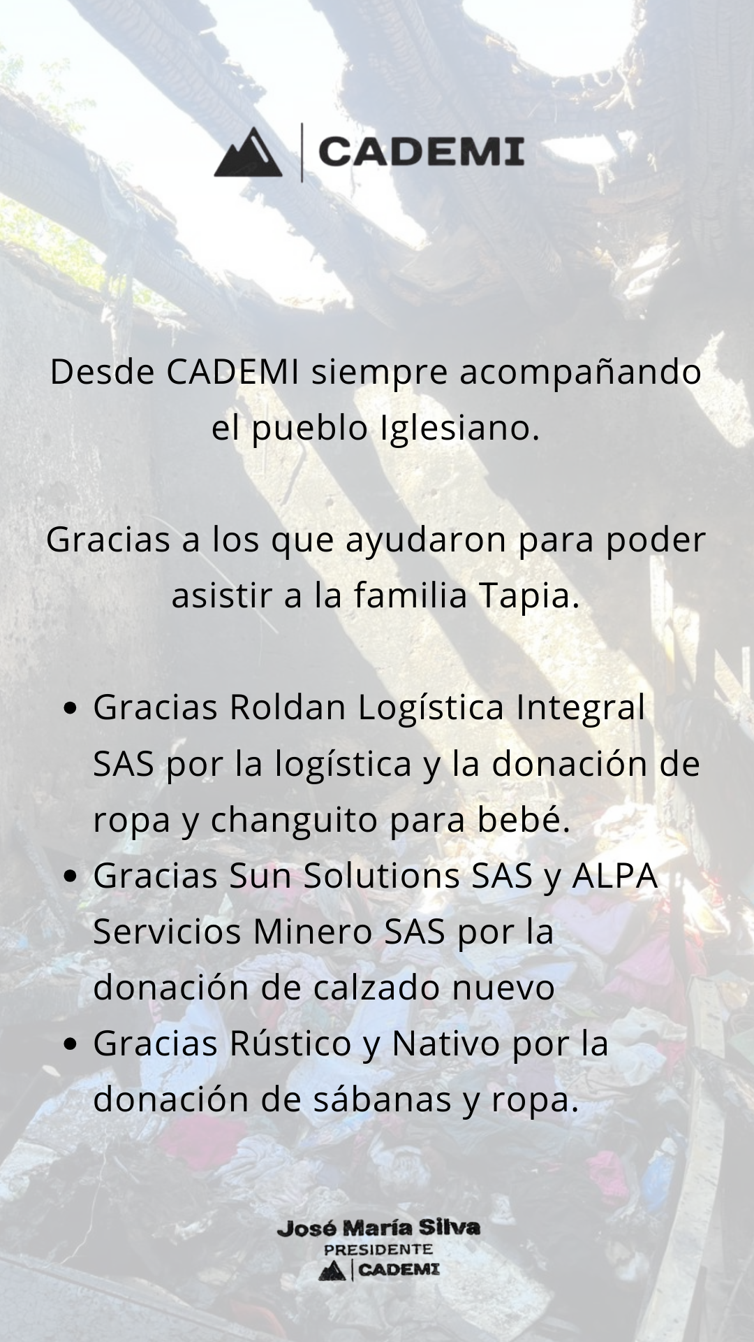 Actividades comunitarias de Sun Solutions en el departamento de Iglesia