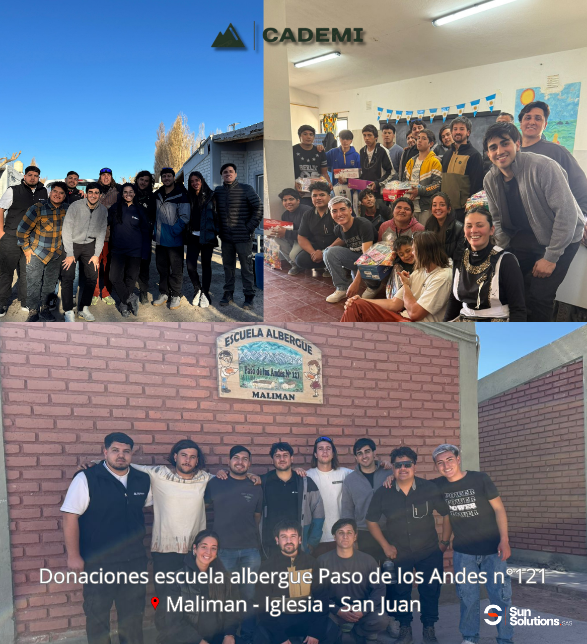 Apoyo de Sun Solutions a la Escuela Hilario Ascasubi en San Juan