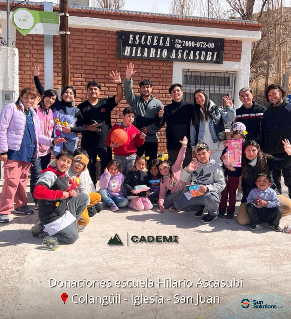 Compromiso social Sun Solutions - Donaciones CADEMI en San Juan